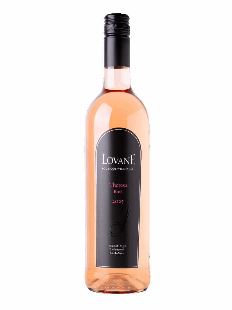 Theresa Rosé 2025 – premium rosé wine displayed on white background